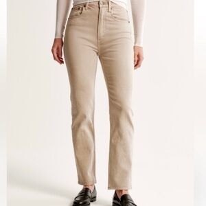 Abercrombie The Ankle Straight Ultra High Rise Jean